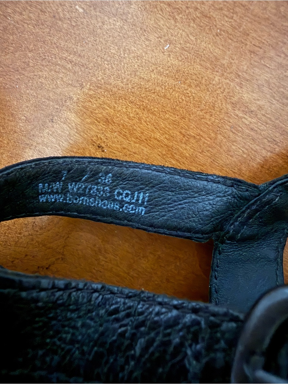 Born Black Leather Platform Sandal Heels - Picture 7 of 8